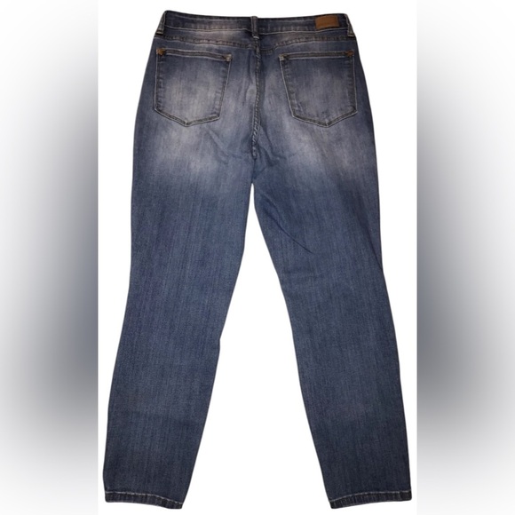 Judy Blue Denim relaxed fit distressed size 32 blue‎ jeans excellent condition - Picture 5 of 7